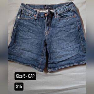 GAP Women's Blue Denim Shorts